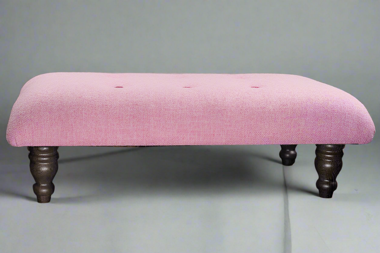 Blushing Pink Makes the Boys Wink: A Footstool for the Romantic at Heart