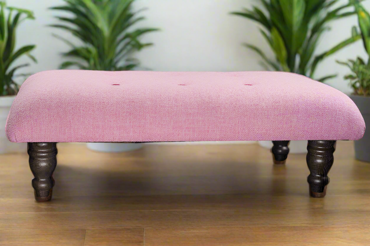 Blushing Pink Makes the Boys Wink: A Footstool for the Romantic at Heart