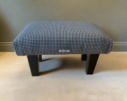 Small Footstool in Shepherd Check – Timeless Charm & Everyday Comfort