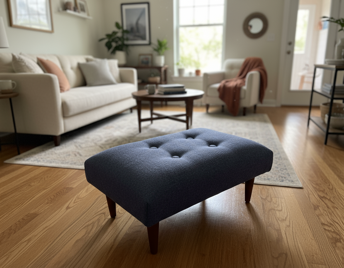 Harris Tweed Footstool