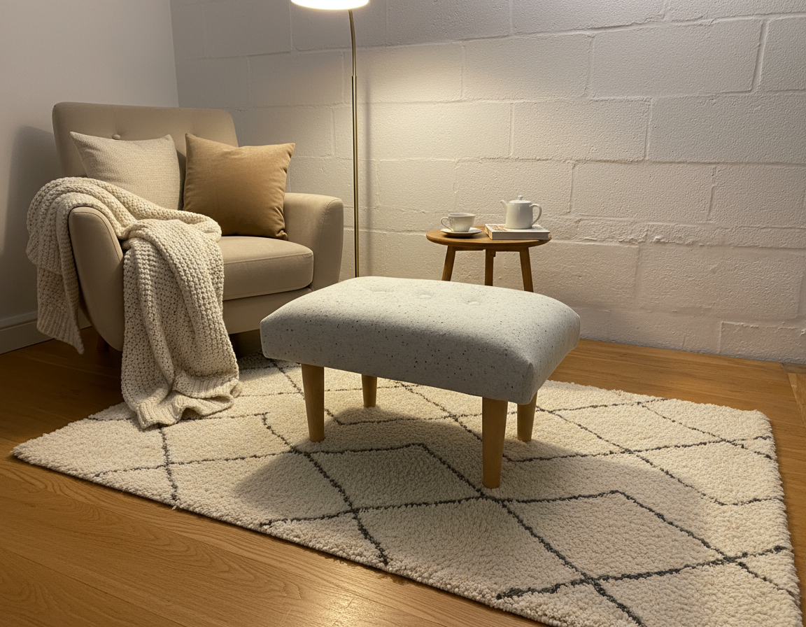 Harris Tweed Footstool