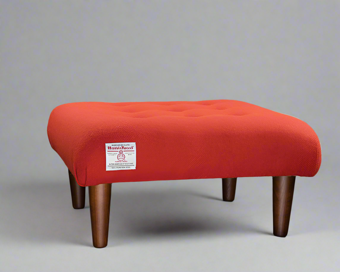 This footstool is a high-quality, well-crafted piece with a unique, bold style, likely appealing to customers who appreciate artisanal work and a touch of Scottish heritage.