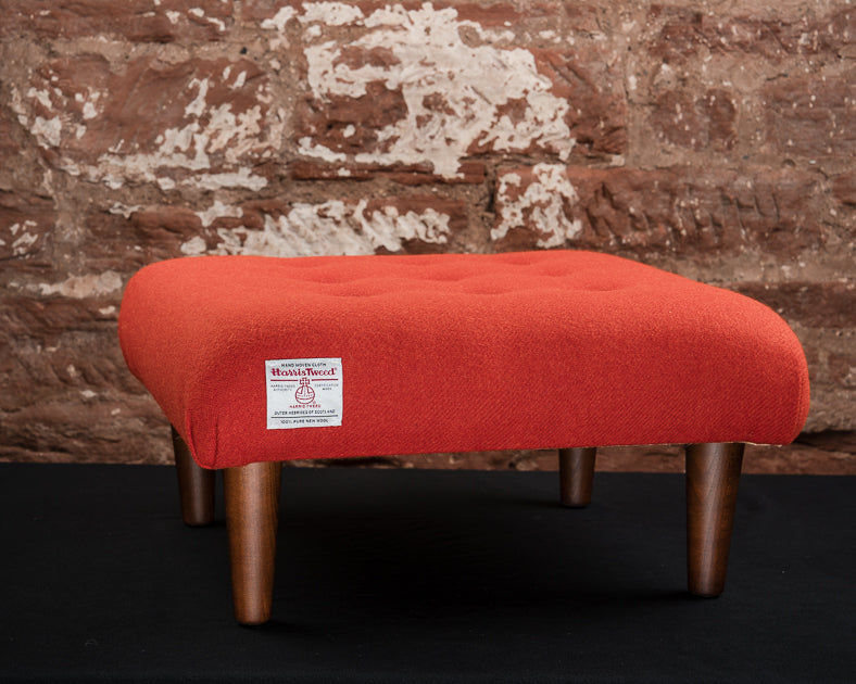 This footstool is a high-quality, well-crafted piece with a unique, bold style, likely appealing to customers who appreciate artisanal work and a touch of Scottish heritage.