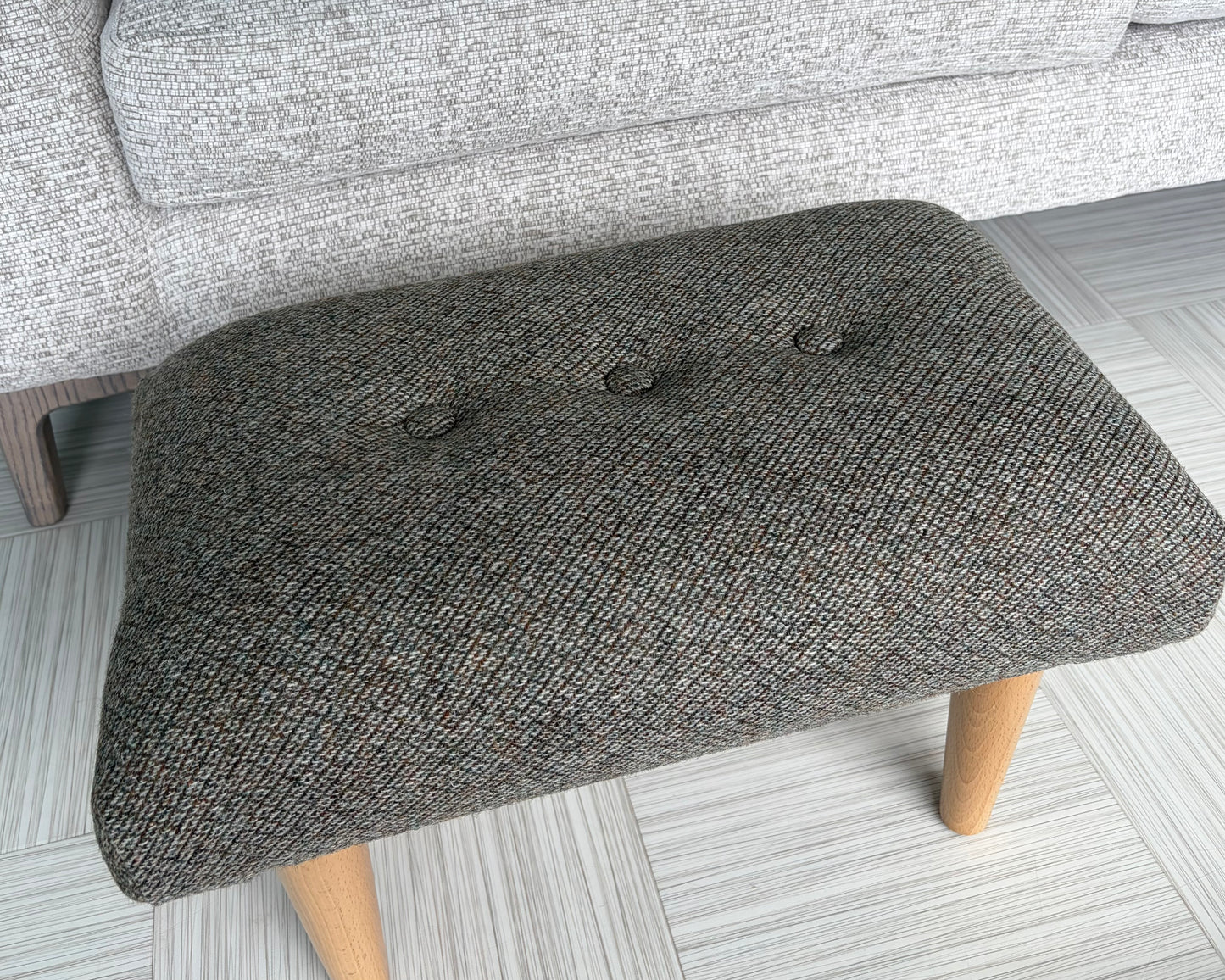Harris Tweed Footstool